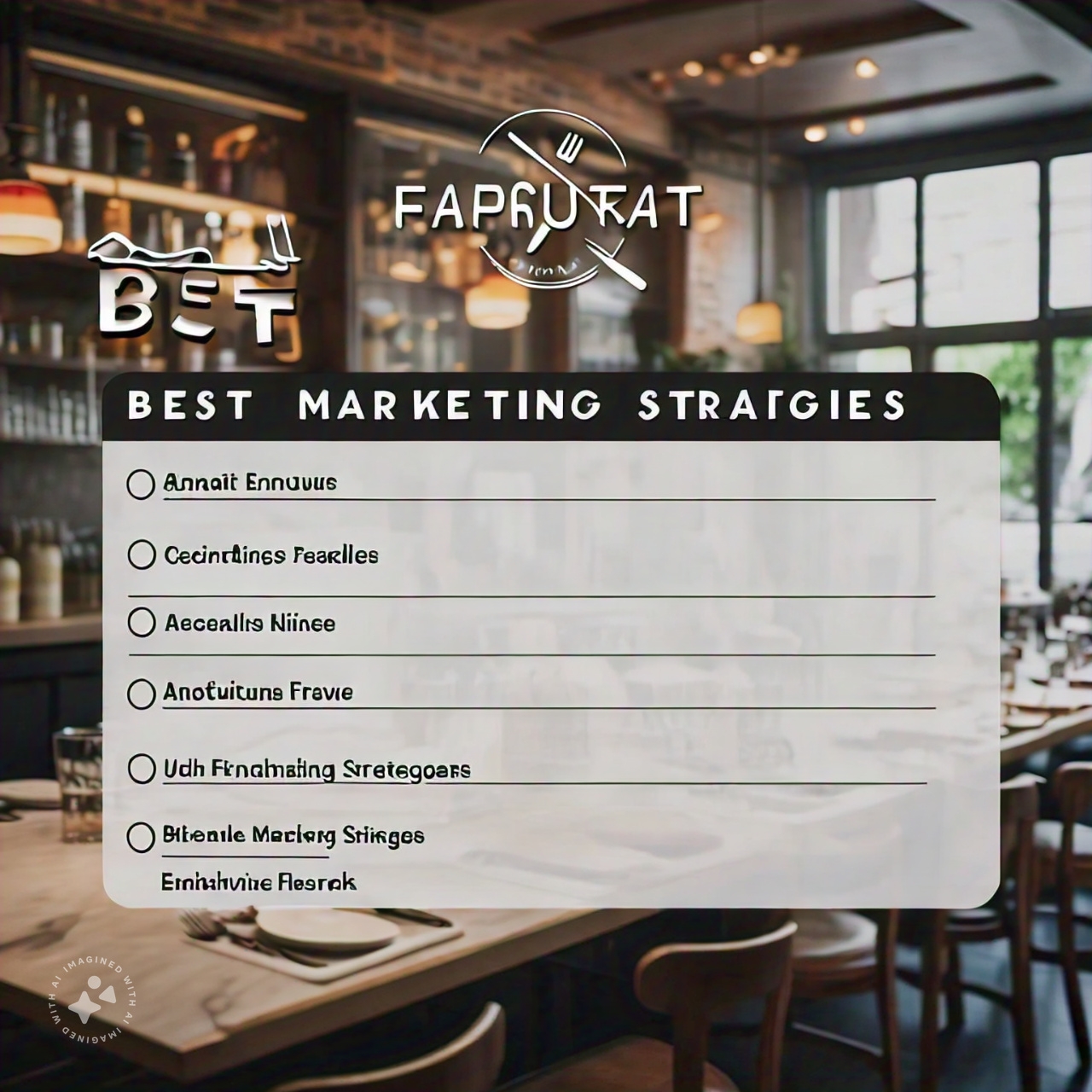 Best marketing strategies for restaurants